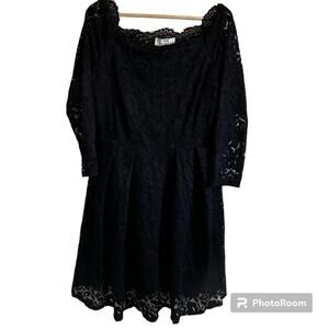 Miss May women’s dress 2xl black lace retro‎